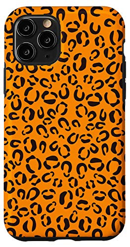 iPhone 11 Pro Pure-Orange Leopard Prints Cheetah Pattern Women Girls Cute Case