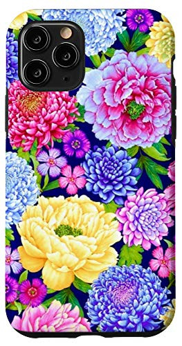 iPhone 11 Pro Colorful Floral Garden Botanical Flowers Wildflowers Boho Case