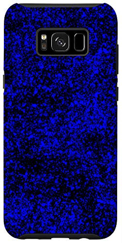 Galaxy S8Plus Blue Black Modern Abstract Paint Pattern Design Case
