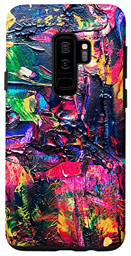 Galaxy S9Plus Colorful Abstract Painting Acrylic Paint Splash Artist Phone Case