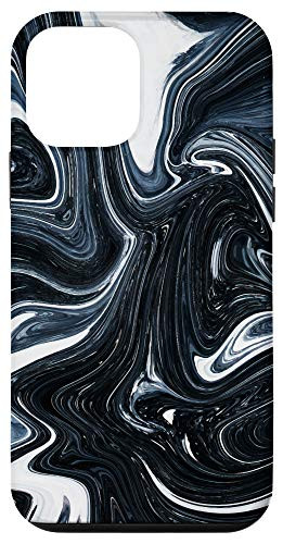 iPhone 12 mini Paint Artistic Art Dark Blue Pattern X Aesthetic Case