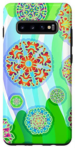 Galaxy S10Plus Fractal Colorful Psychedelic Painting Abstract Paint Hippie Case