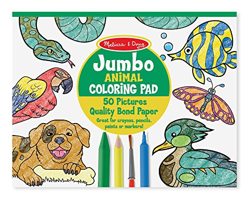 Melissa & Doug Jumbo Coloring Pad - Animals Melissa & Doug Jumbo Coloring Pad - Animals