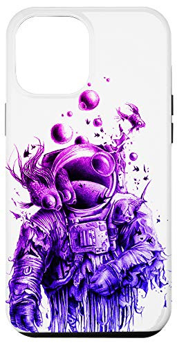 iPhone 12 Pro Max Graphic Art Astronaut Paint Galaxy Space Design Universe Case