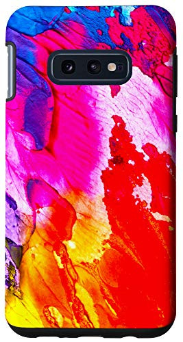 Galaxy S10e BADADA Watercolor Paint Yellow Blue Red Purple Case