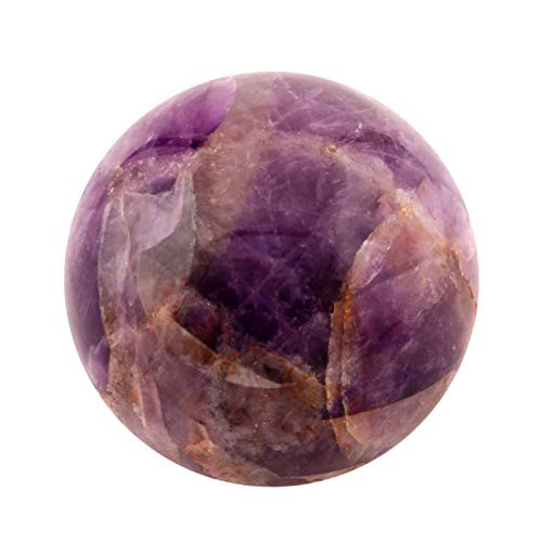 Amethyst Sphere Natural Deep Purple Crystal Rare Quartz Mineral Crystals Healing Stones Crystal Decor Amethyst Crystal Healing Stones Aura Stones and Crystals Polished Ball 40-50 Mm