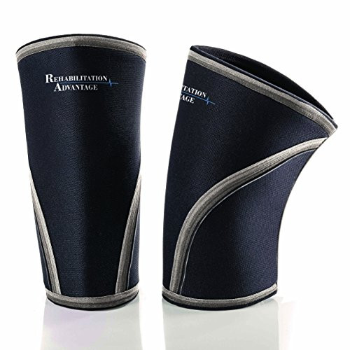 Rehabilitation Advantage 7mm Neoprene Lifting Knee Sleeves  Pair