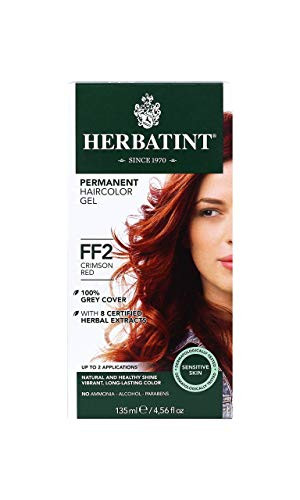 Herbatint Flash Fashion Permanent Herbal Hair Color Gel ff2 Crimson Red - 4.56 Oz