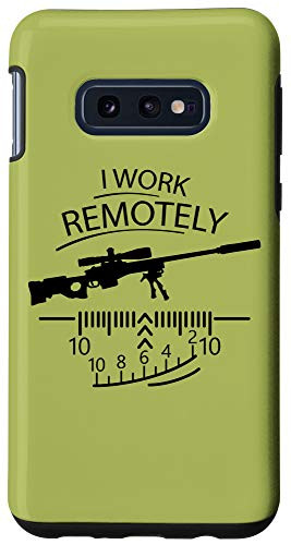 Galaxy S10e Sniper - I Work Remotely - Remote Job Funny Case