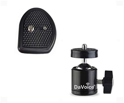 DaVoice 27mm Tripod Quick Release Plate for Amazon Basics 50 Inch Tripod  Targus TG-50TR TG-5060TR  Sunpak  Vivitar Plus 360 Degree Rotating Swivel Mini Tripod Ball Head with 1 4" Screw Thread Base Mount DaVoice 27mm Tripod Quick Release Plate for Amazon Basics 50 Inch Tripod  Targus TG-50TR TG-5060TR  Sunpak  Vivitar Plus 360 Degree Rotating Swivel Mini Tripod Ball Head with 1 4" Screw Thread Base Mount