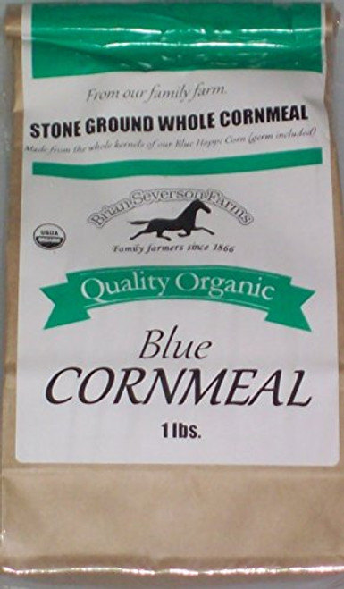 Organic Blue Hopi Cornmeal Fresh Stone Ground Farmer Direct non-GMO 1 lb. Organic Blue Hopi Cornmeal Fresh Stone Ground Farmer Direct non-GMO 1 lb.