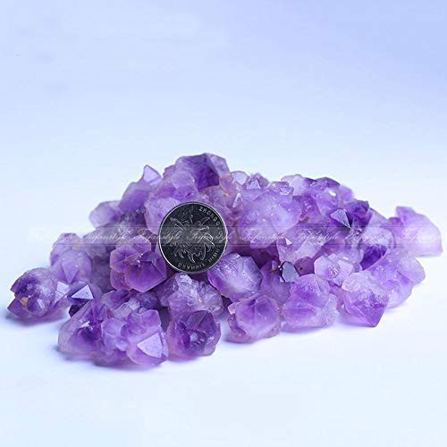 Dalas AAAAPlusPlus50g Natural Amethyst Skeletal Quartz Point Purple Crystal Cluster Specimen Natural Stones and Minerals Quartz Crystal