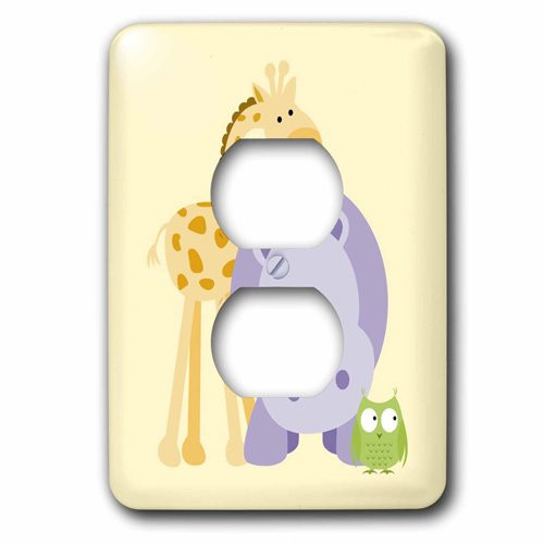 3dRose lsp_212040_6 Giraffe 2 Plug Outlet Cover Multicolor