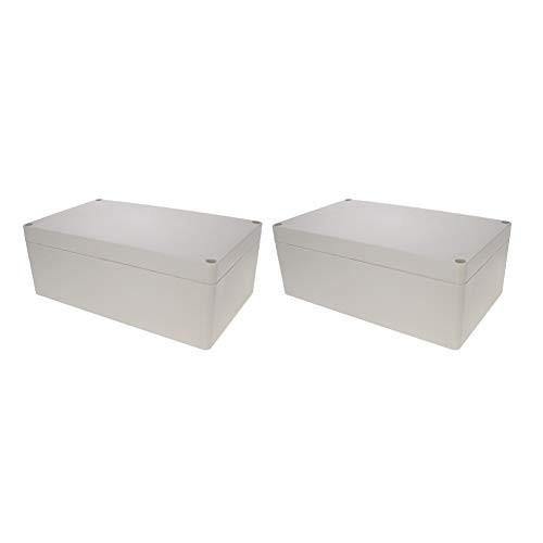 Fielect 7.87" x 4.72" x 2.95" Project Box ABS Plastic IP65 Waterproof Dustproof Electrical Junction Box Enclosure 2Pcs