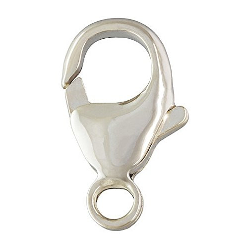 JensFindings 4 Qty. Sterling Silver Oval Trigger Lobster Claw Clasp 11.5x6.0mm