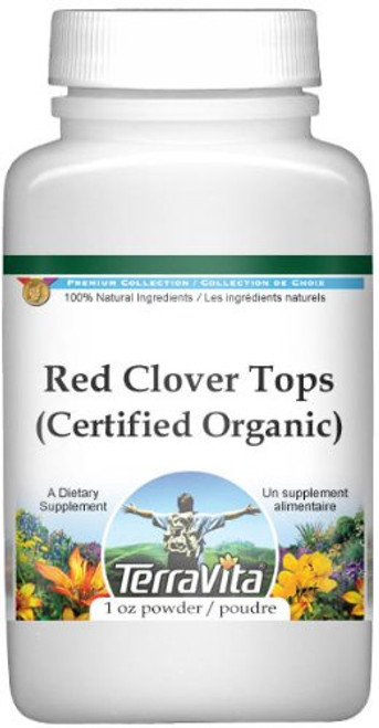 Red Clover Tops  Certified Organic  Powder  1 oz  ZIN  518676