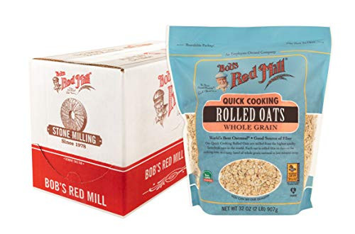 Bob's Red Mill Quick Cooking Rolled Oats 32 Pack Of 4  128 Ounce