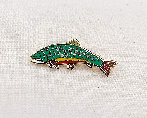 Brook Trout Enamel Pin - Lapel Pin - Badge