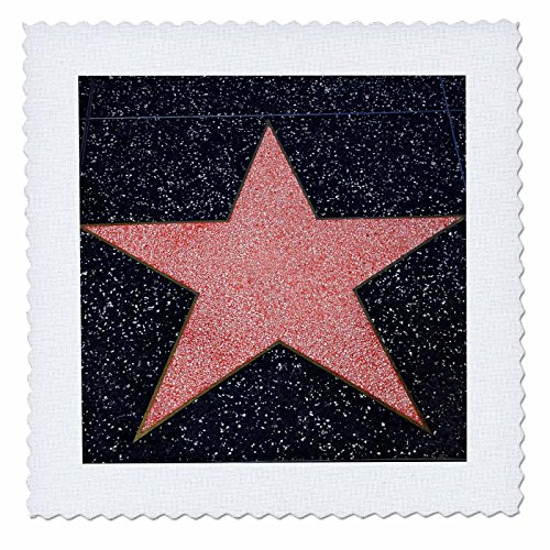 3D Rose Los Angeles Blank Star On Hollywood Walk of Fame Square 12 by 12 Inch Quilt 12 x 12 3D Rose Los Angeles Blank Star On Hollywood Walk of Fame Square 12 by 12 Inch Quilt 12 x 12
