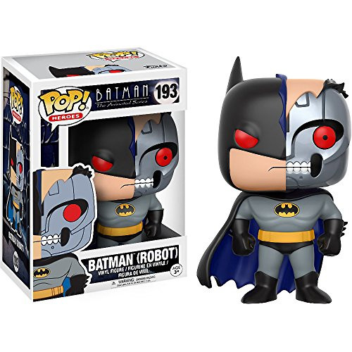 Funko Batman  Robot  POP Heroes x Batman The Animated Series Vinyl Figure Plus 1 Free Official DC Trading Card Bundle  13645