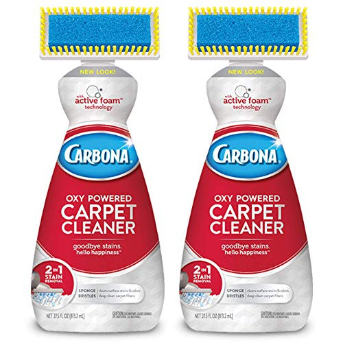 Carbona 2-in-1 Oxy-Powered Carpet Cleaner with Active Foam Technology  27.5 Fl Oz  2 Pack