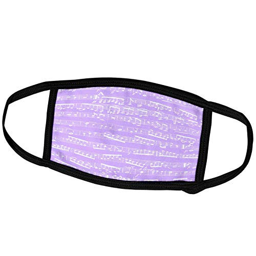 3dRose Lilac Purple Musical Notes - Stylish Sheet Music - Piano. - Face Covers fc_151356_1 3dRose Lilac Purple Musical Notes - Stylish Sheet Music - Piano. - Face Covers fc_151356_1
