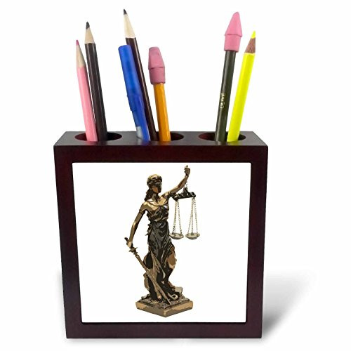 3dRose Teacher Wise Owl Tile Pen Holder, 5" (ph_217242_1), 5"