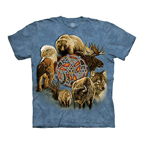 The Mountain Unisex-Adult's Animal Spirit Circle  Blue  Medium
