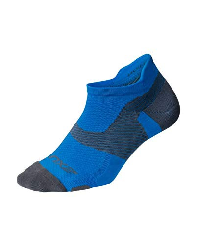 2XU Vectr Light Cushion No Show Sock  Vibrant Blue  Large