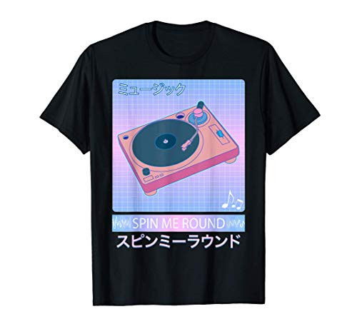 Vaporwave Record Player Retro 80s Japanese Otaku Art T-Shirt Vaporwave Record Player Retro 80s Japanese Otaku Art T-Shirt