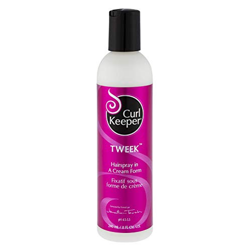 CURLY HAIR SOLUTIONS Curl Keeper Tweek - Hairspray In a Cream Form To Fine-tune Your Curly Hairstyles (8 Ounce / 240 Milliliter)