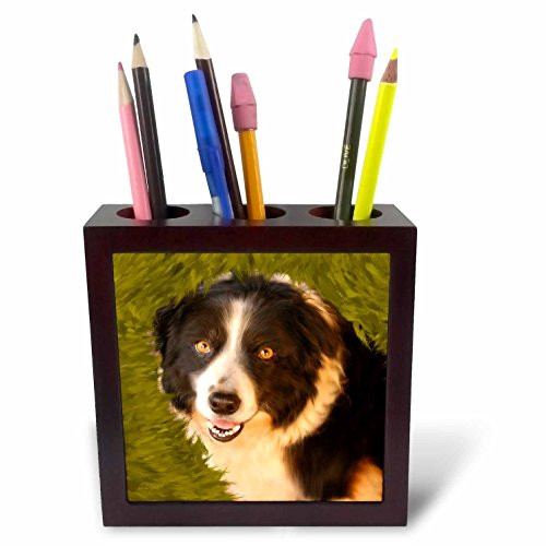 3dRose ph_11978_1 Boxer Puppy-Tile Pen Holder, 5-Inch