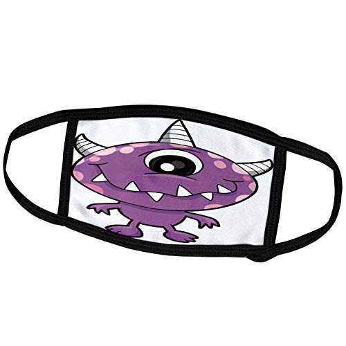 3dRose Face Cover Medium Cute Purple People Eater Monster Cartoon Character 3dRose Face Cover Medium Cute Purple People Eater Monster Cartoon Character
