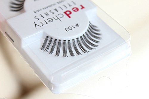 Red Cherry Eyelashes 100% human hair 103  6 pairs pack  by Thorlight