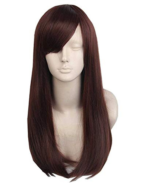 Topcosplay Womens Wig Dark Brown Cosplay Wigs Long Wavy Halloween Costume Wigs Topcosplay Womens Wig Dark Brown Cosplay Wigs Long Wavy Halloween Costume Wigs