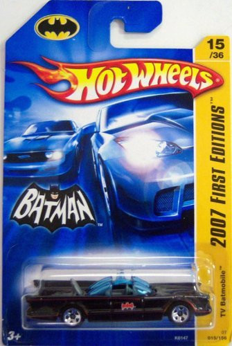 MATTEL HOT WHEELS 2007 NEW MODELS 1966 TV SERIES BATMOBILE!!! #15/180