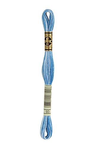 DMC Bulk Buy Thread 6-Strand Embroidery Cotton 8.7 Yards Variegated Cornflower Blue  12-Pack