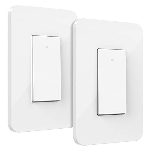 Orbecco 3 Way Smart Light Switch  3-Way Smart WiFi Light Switch Compatible with Alexa  Google Home  No Hub Required  Remote Control  Timing Function  2-Pack  White