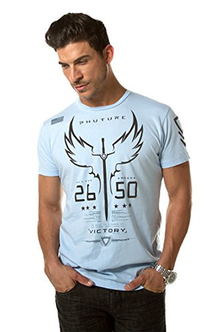PHUTURE Men's Victory Blue Graphic Tee  Small