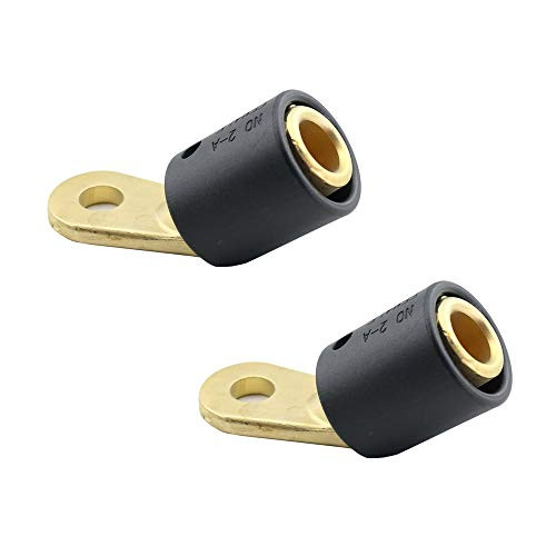 WeldingCity 2-pk Twist-Lock Female Terminal Adapter 218678 Tweco Lenco Style for Welding Cable AWG 1 0-4 0  50-95mm  for Miller Welders