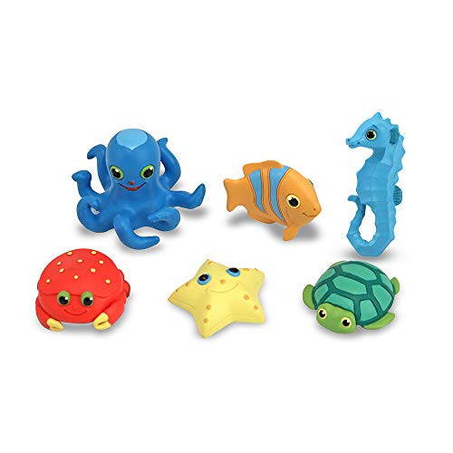 Melissa & Doug Sunny Patch Seaside Sidekicks Creature Set - Water Toys for Kids