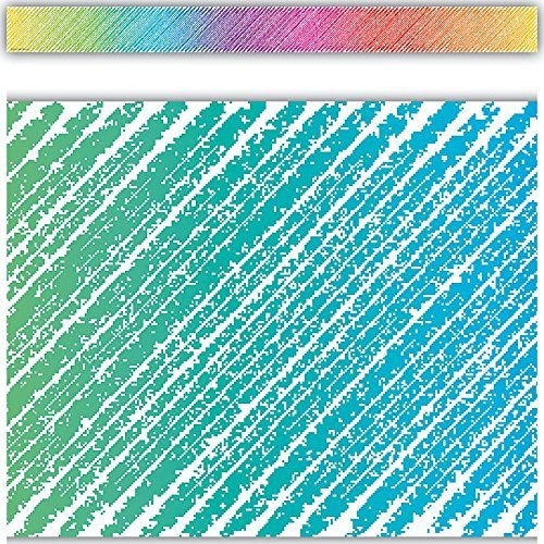 Teacher Created Resources Colorful Scribble Straight Border Trim