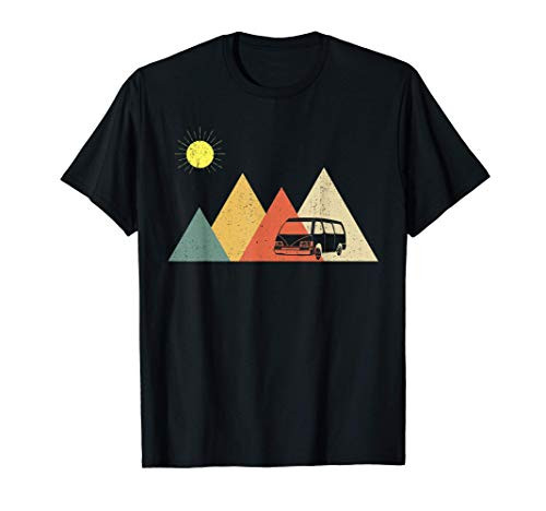 Retro Camper Van Life  Vintage Bus Vanlife T-Shirt