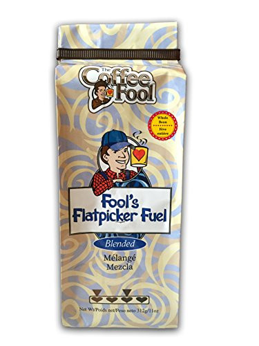 The Coffee Fool Fool's Flatpicker Fuel Whole Bean Coffee, 11 Ounce