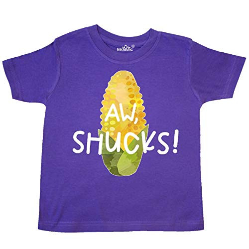 inktastic Aw  Shucks Corn on The Cob Humor Toddler T-Shirt 4T Purple 3ab0a