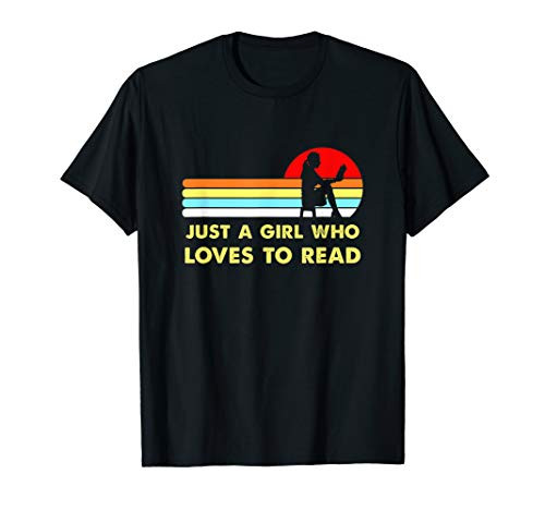 Just A Girl Who Loves To Read Books Cute Women Girls Kids T-Shirt