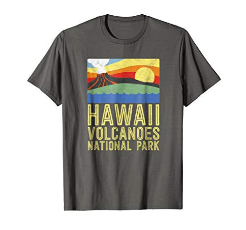 Hawaii Volcanoes National Park - Vintage Retro Design T-Shirt