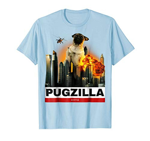 PUGZILLA - Funny Pug T-shirt Cute Gift for Puggy Lovers PUGZILLA - Funny Pug T-shirt Cute Gift for Puggy Lovers