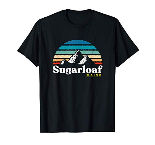 Sugarloaf  Maine - USA Ski Resort 1980s Retro T-Shirt
