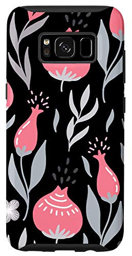Galaxy S8 Carnation Pink Floral Botanical Garden Pattern Case